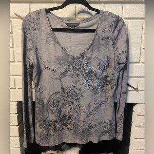 Rock & Republic y2k long sleeve V-neck